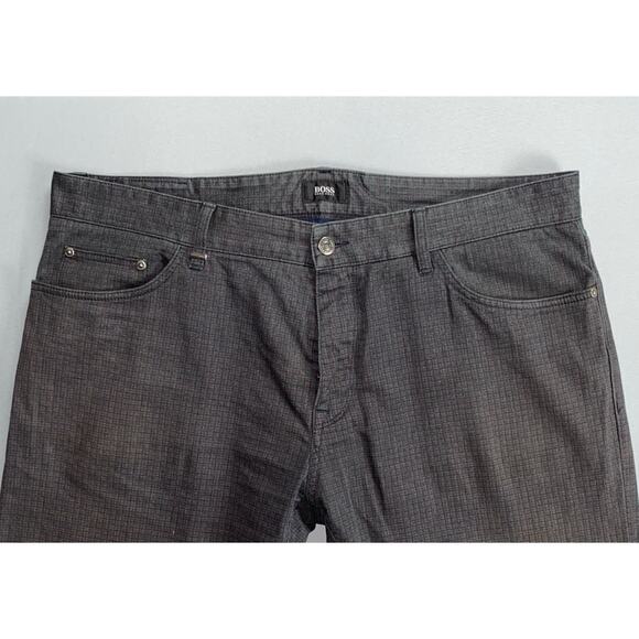 Hugo Boss Maine3-20 Stretch 5-Pocket Jean Style Pants. Micro-Check, 38X29. GUC! - Picture 6 of 12